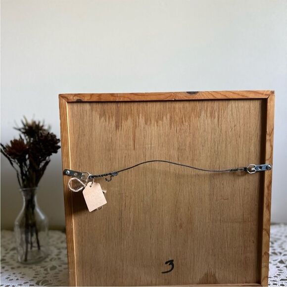 Vintage Wood Shadow Box Seeds Dried Flowers Box - Picture 7 of 7